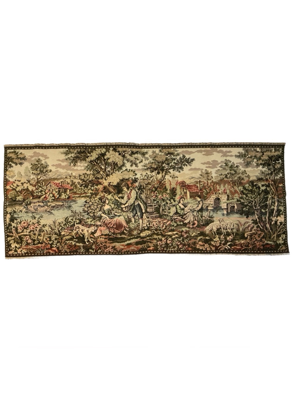 Italian Romantic Pastoral Wall Tapestry